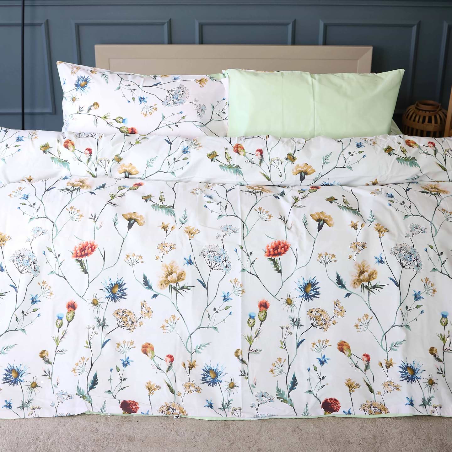 Комплект постільної білизни дитячий MirSon 110x140 см 17-0960 Wildflowers Бязь (2200013184744)